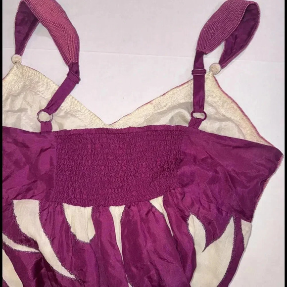 Yoana Baraschi Purple White Designer Luxury Formal Beaded Floor Length Gown Smal - Picture 12 of 15